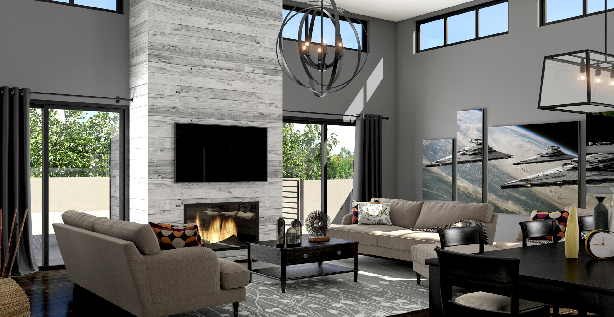 modern living room california hd