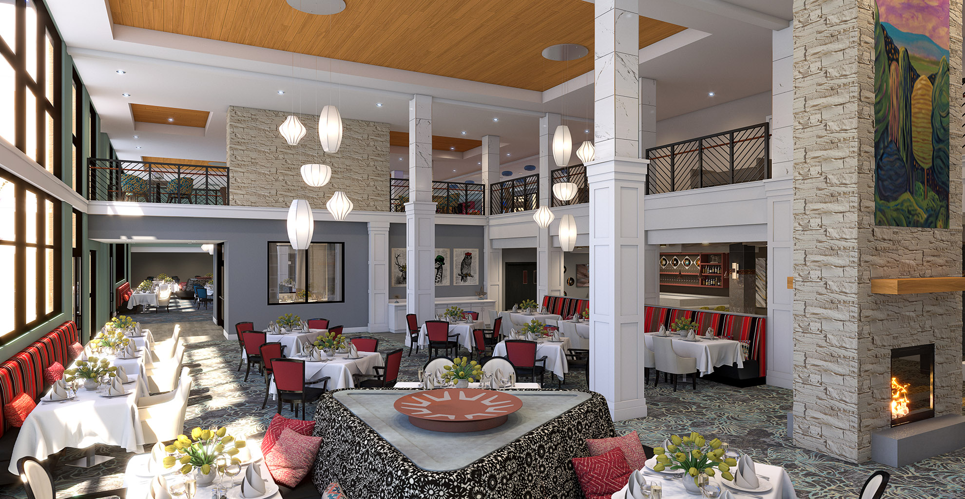Dining Hall Interior - XR3D Studios