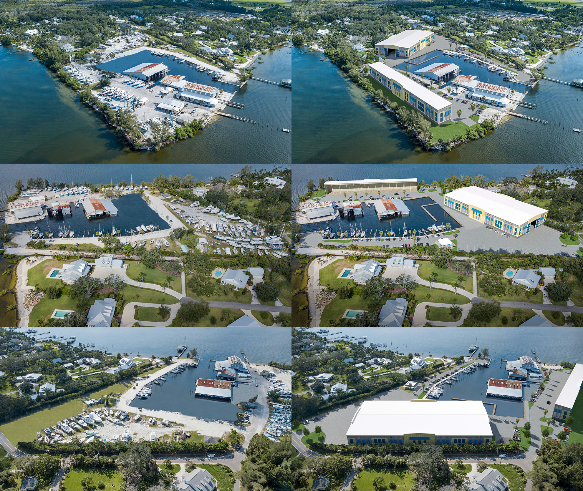 Aerial Superimposed Renderings - Before and After - XR3D Studios