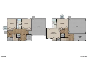 Colorized 2D floor plan: 110 70th Street 2D Colorized Floor Plan — Page 01