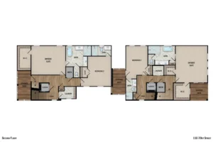 Colorized 2D floor plan: 110 70th Street 2D Colorized Floor Plan — Page 02