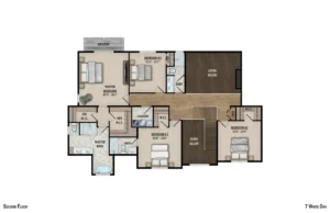 Colorized 2D floor plan: 7 White Oak 2D Colorized Floor Plan V2 — Page 02