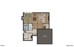 Colorized 2D floor plan: 8 Elmwood Drive 2D Colorized Floor Plan V3 — Page 03