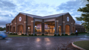 Commercial exterior rendering of City Bank Bossier Branch