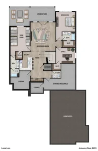 Colorized 2D floor plan: Downhill 4291 2D Colorized Floor Plan — Page 02