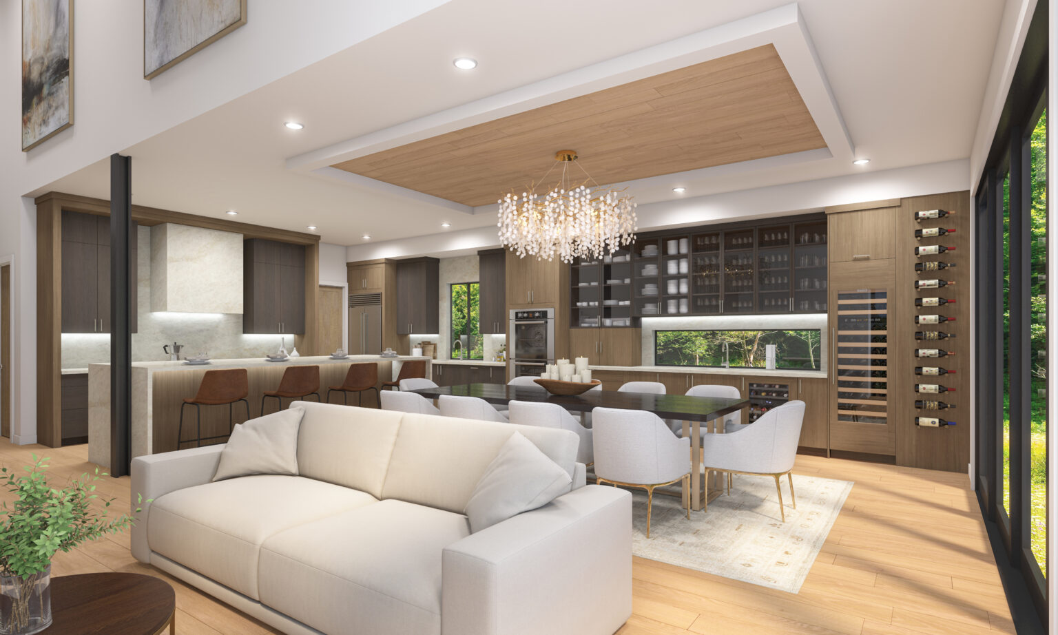 Hallman Residence Overview V2, an architectural rendering by XR3D Studios