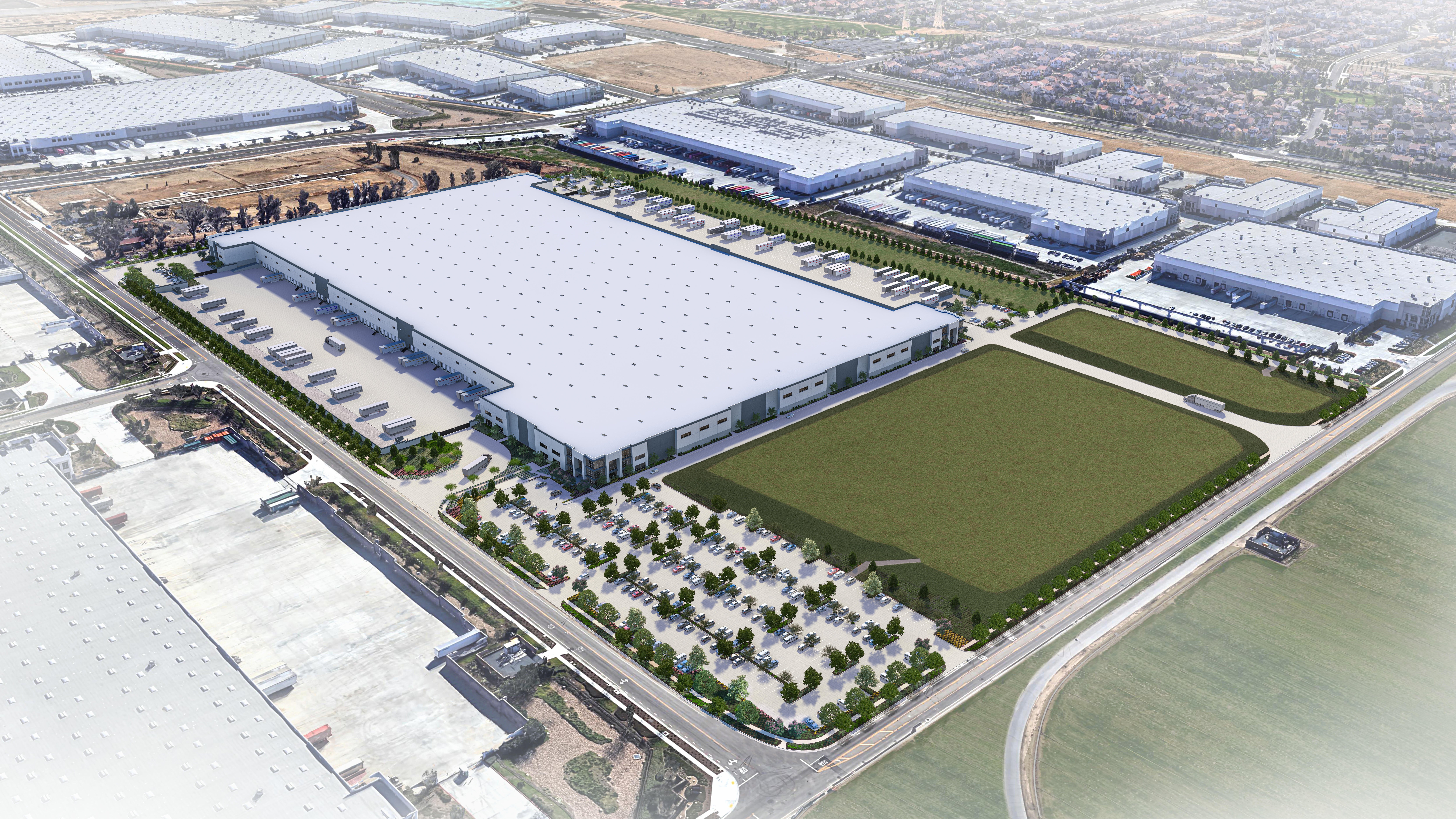 Architectural photo comparison of Majestic Chino Flight Site