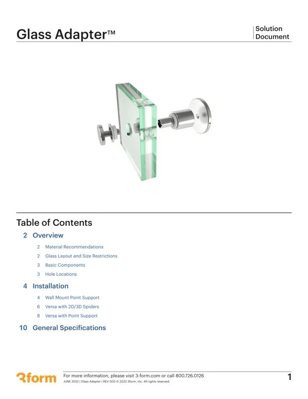 Glass Adapter document cover