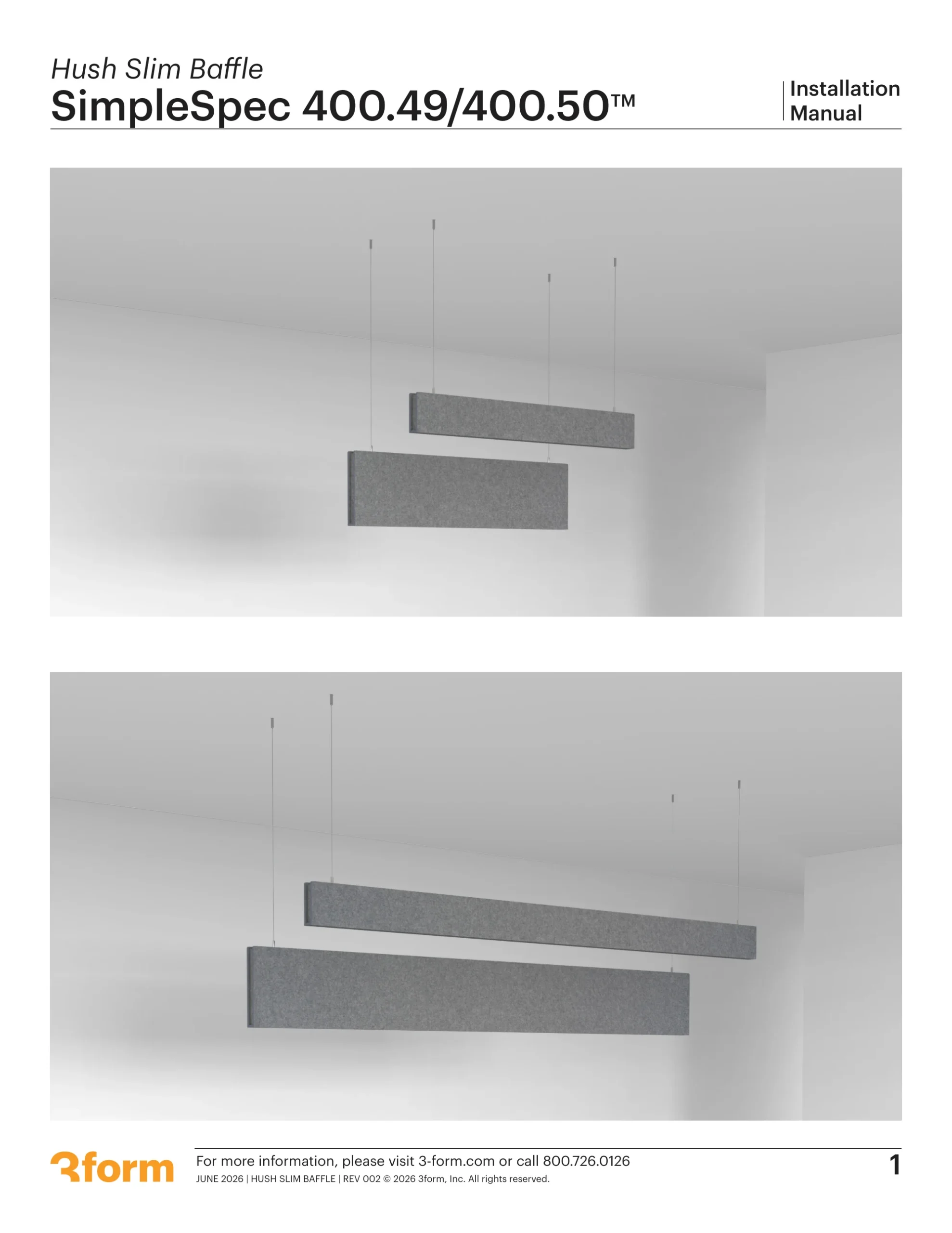 Hush Slim Baffle — page 1 of 8