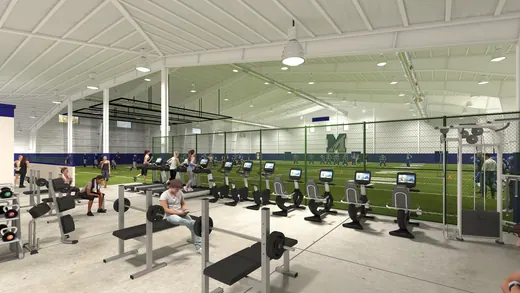 Manasquan Field House Interior 02 — XR3D visualization