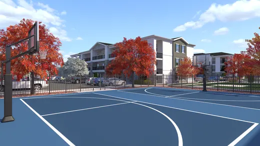 Red Vista Basketball Court — XR3D visualization