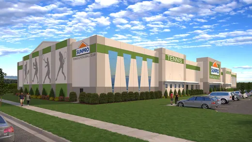SUNPRO Tennis & Pickleball Club — XR3D visualization