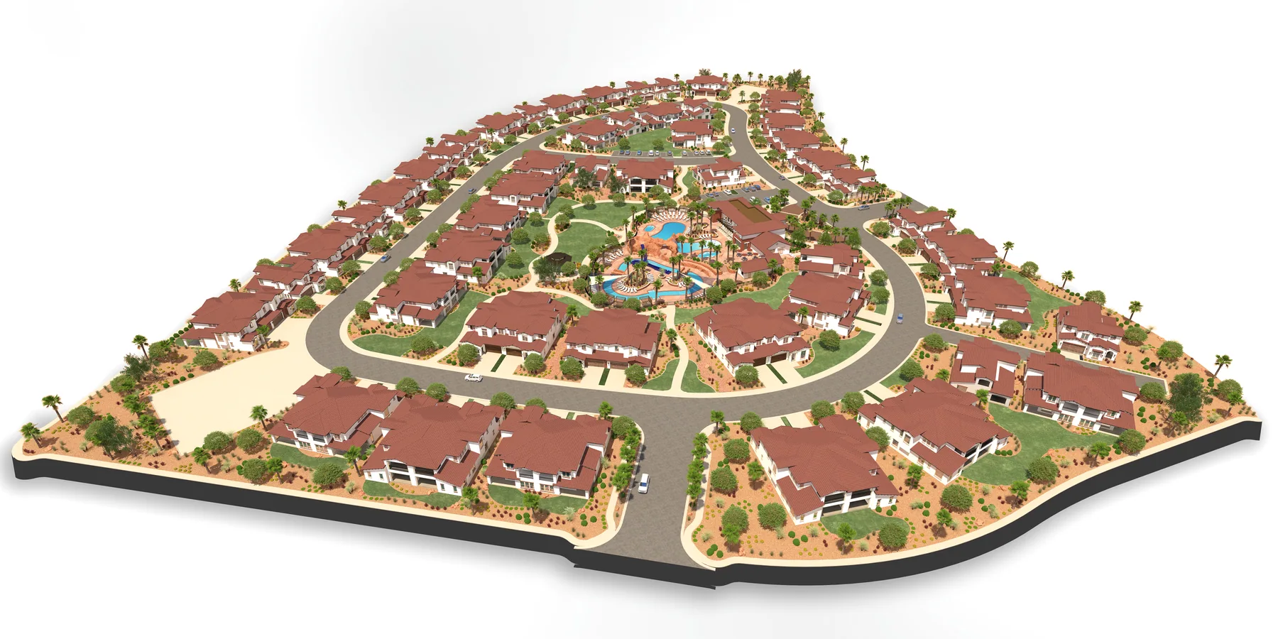 Archadia Villas Aerial — XR3D visualization