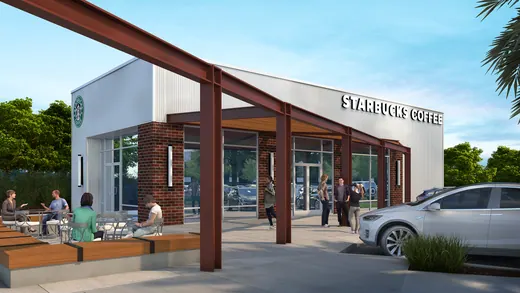 Burbank Empire Center Starbucks — XR3D visualization