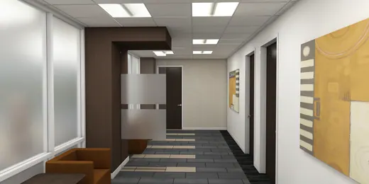 CBRE Hall Option A — XR3D visualization