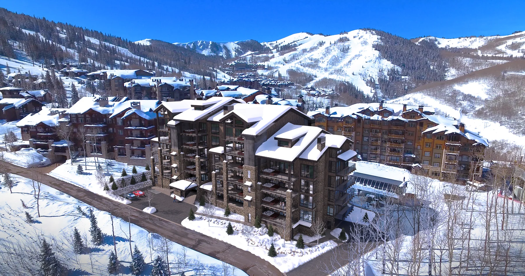 Empire Residences Exterior Aerial Right — XR3D visualization