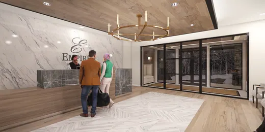 Empire Residences Lobby Reception — XR3D visualization
