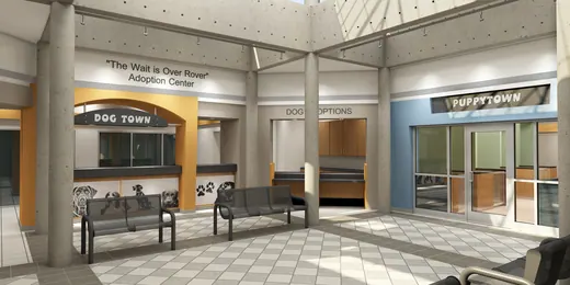Humane Society Lobby — XR3D visualization