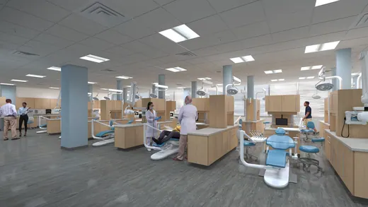 1st Floor Dental Work Area — XR3D visualization